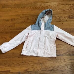 The North Face Pink and Gray Hooded Jacket